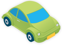isometric car soft shadow